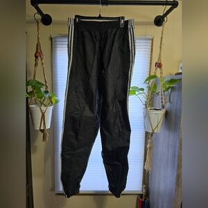 Vintage 90s J.D. Micheal Breakaway Black White Strip Jogging Pants XL